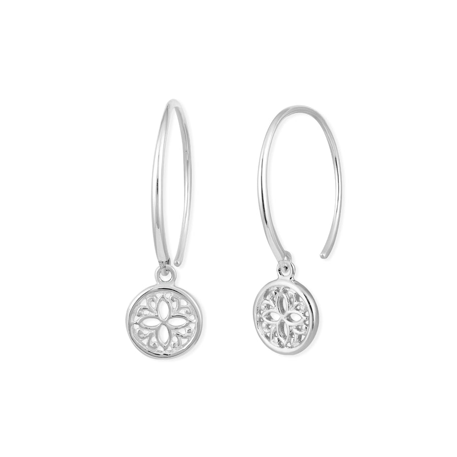 Loytee Pull Through Hoops Earrings SE33017