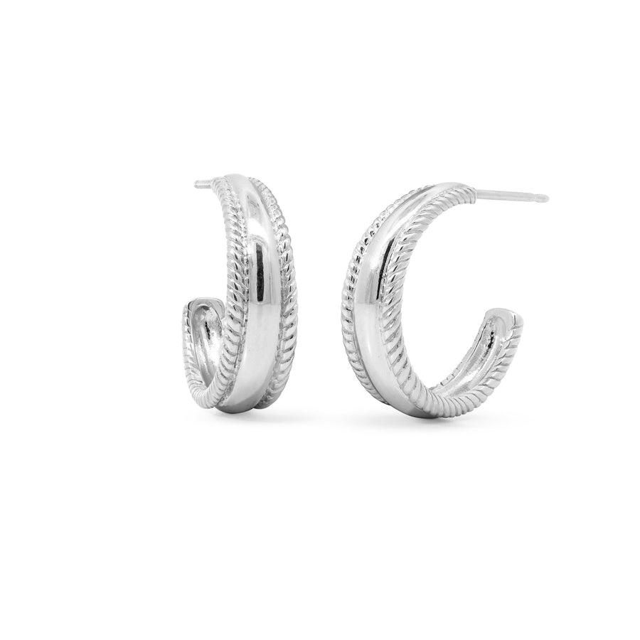 Loytee Studs Hoop Earrings SE33663