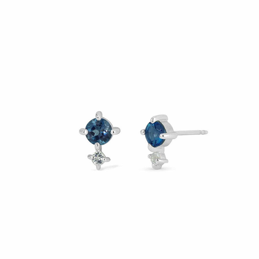 Loytee Studs Earrings SE33787LDB-WTPWTP