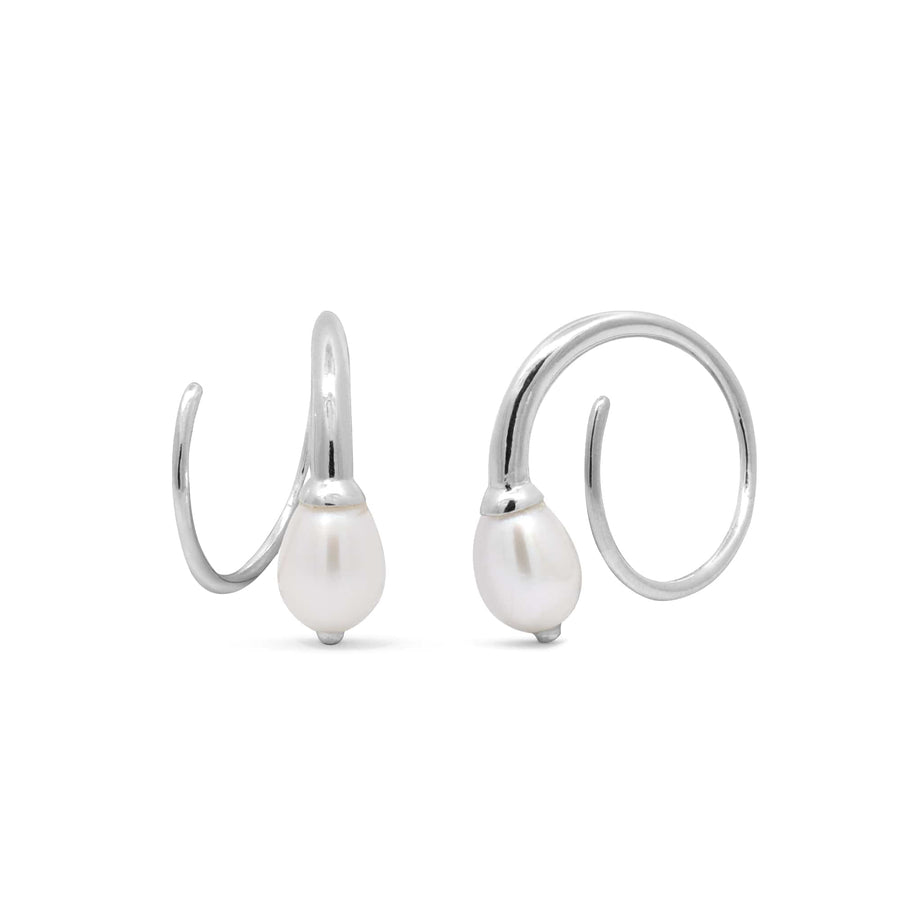 Loytee Pull Through Hoops Earrings SE34167PRL