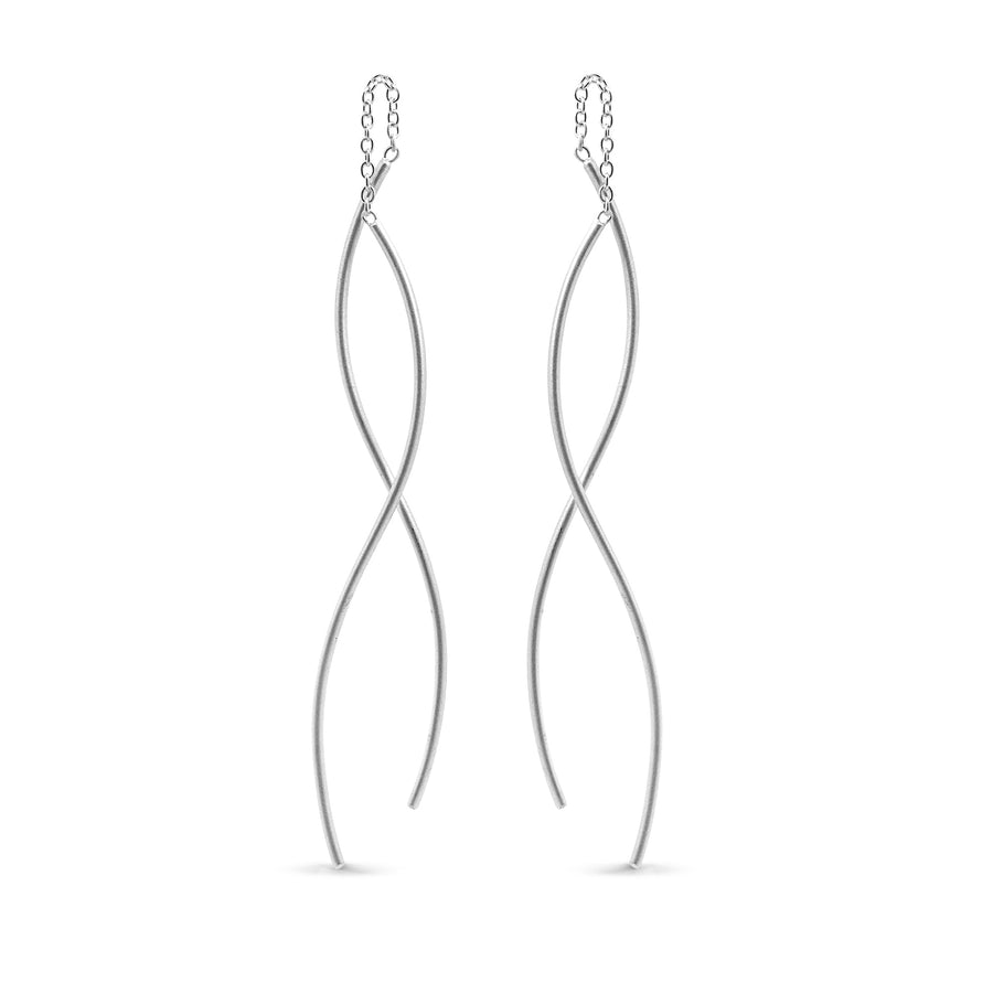 Loytee Pull Through Hoops Earrings SEMF32366